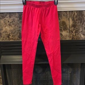 Stretchy Red Leggings